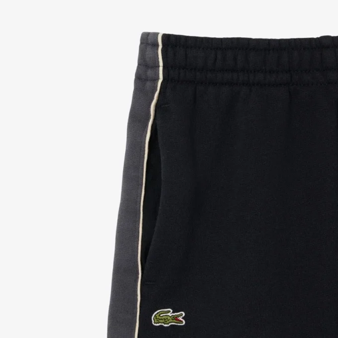 Calções de malha polar com blocos de cor