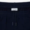 Calções de malha polar com blocos de cor, corte regular, para homem