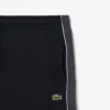 Calções de malha polar com blocos de cor e corte regular