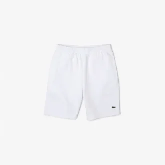 Calções de malha polar de corte regular para homem