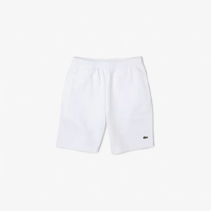 Calções de malha polar de corte regular para homem