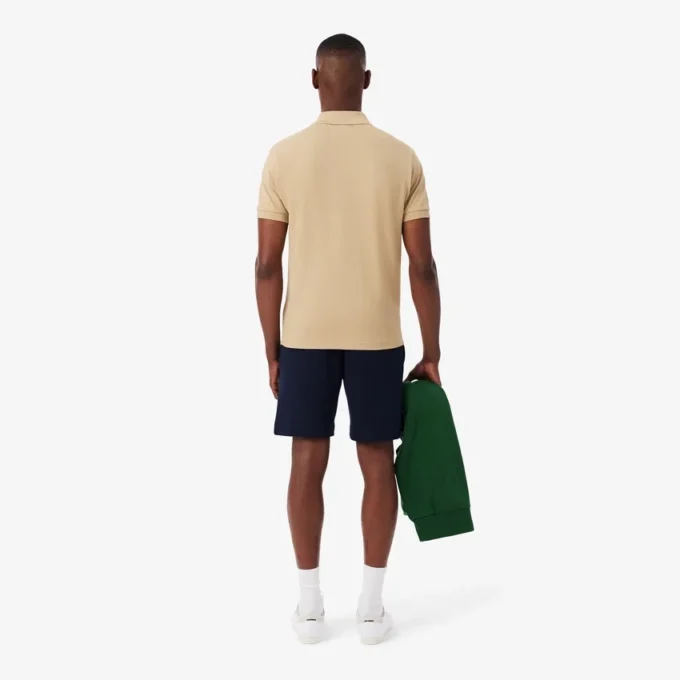 Calções de malha polar de corte regular para homem