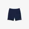 Calções de malha polar de corte regular para homem