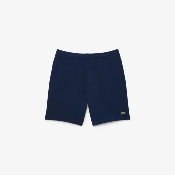 Calções de malha polar de corte regular para homem