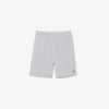 Calções de malha polar de corte regular para homem