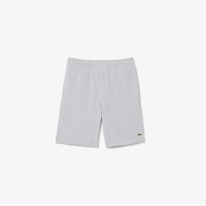 Calções de malha polar de corte regular para homem