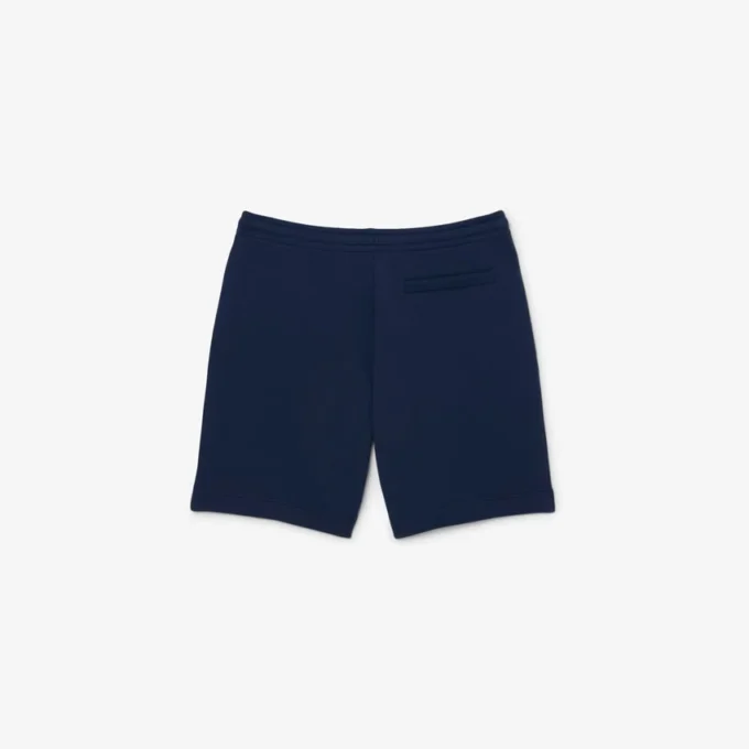 Calções de malha polar de corte regular para homem