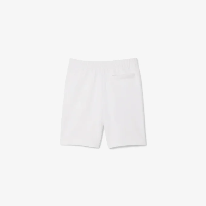 Calções de malha polar de corte regular para homem