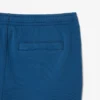 Calções de malha polar estampados com efeito lavado, corte regular, para homem