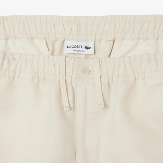 Calções de mistura de lã de corte regular para homem