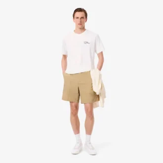 Calções de nylon repelentes à água e resistentes ao vento para homem