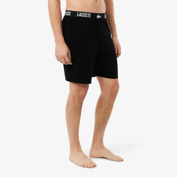 Calções de pijama de algodão macio para homem