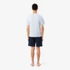 Calções de pijama de malha polar de corte reto para homem