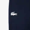 Calções de pijama de malha polar de corte reto para homem