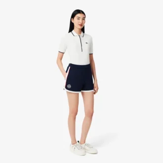 Calções de piqué elástico Tennis Heritage para mulher