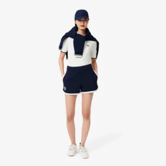 Calções de piqué elástico Tennis Heritage para mulher