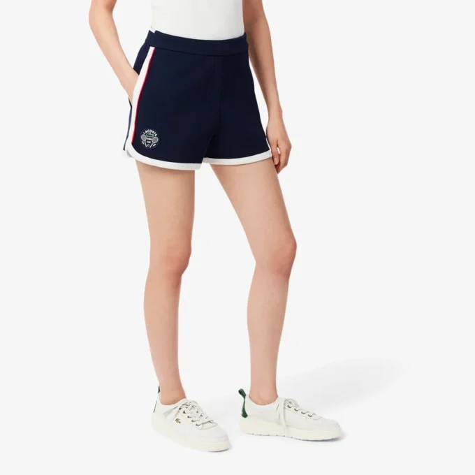 Calções de piqué elástico Tennis Heritage para mulher