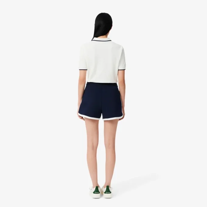 Calções de piqué elástico Tennis Heritage para mulher