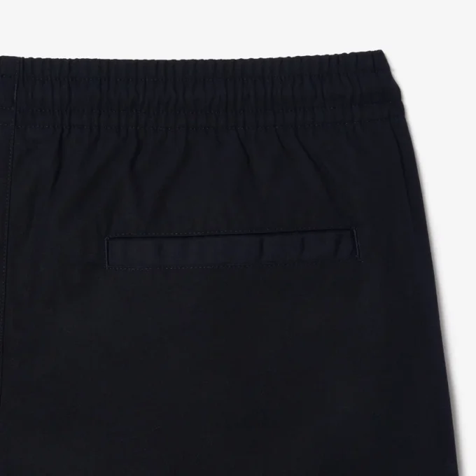 Calções de popeline de corte descontraído para homem
