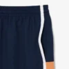 Calções de ténis masculinos leves com riscas coloridas
