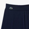 Calções de ténis plissados com forro para mulher