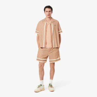 Calções leves com estampado Monogram para homem