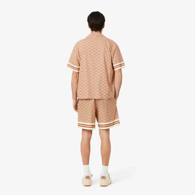 Calções leves com estampado Monogram para homem