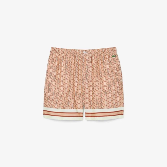Calções leves com estampado Monogram para homem