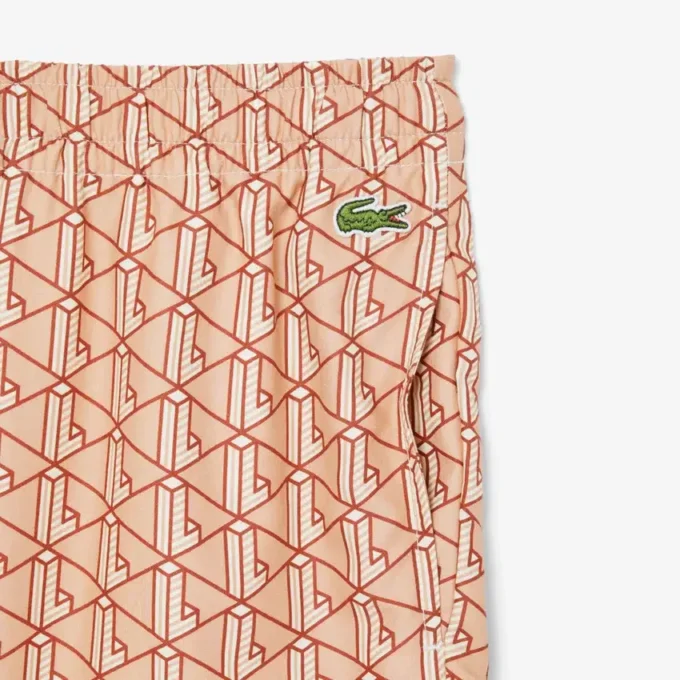 Calções leves com estampado Monogram para homem