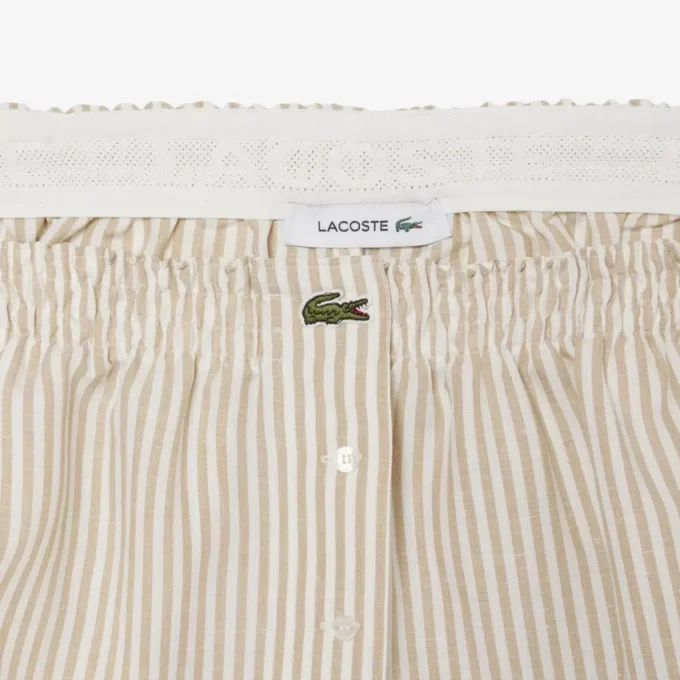 Calções oversized em mistura de linho e algodão