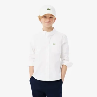 Camisa com bolso no peito em tecido Oxford