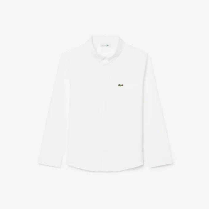 Camisa com bolso no peito em tecido Oxford