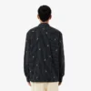 Camisa de algodão bordada com corte descontraído