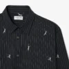 Camisa de algodão bordada com corte descontraído