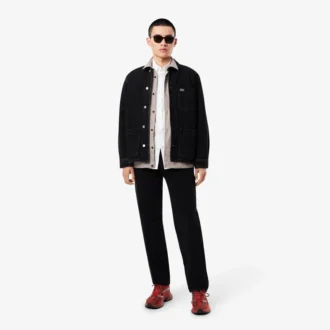 Camisa de algodão de corte justo para homem