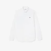 Camisa de algodão de corte justo para homem