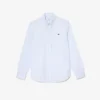 Camisa de algodão de corte justo para homem