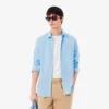 Camisa de algodão de corte regular para homem