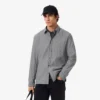 Camisa de algodão de corte regular para homem
