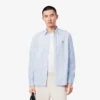 Camisa de algodão de corte regular para homem