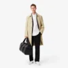 Camisa de algodão de corte regular para homem