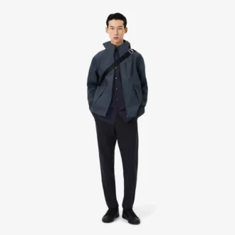 Camisa de algodão de corte regular para homem