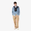 Camisa de algodão de corte regular para homem