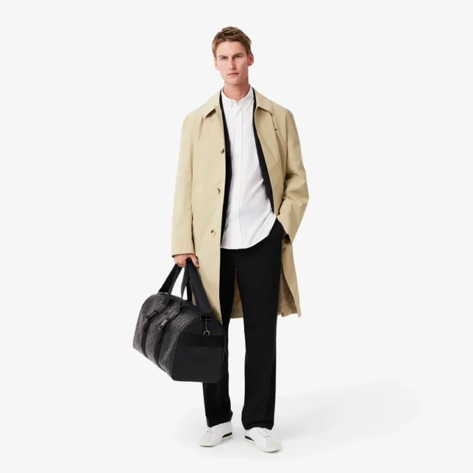 Camisa de algodão de corte regular para homem