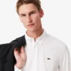 Camisa de algodão de corte regular para homem