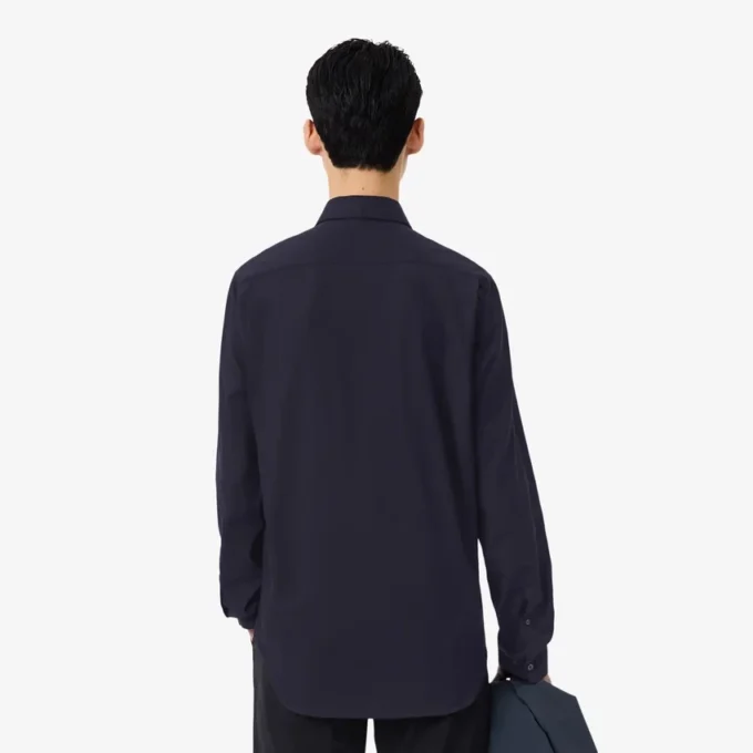 Camisa de algodão de corte regular para homem