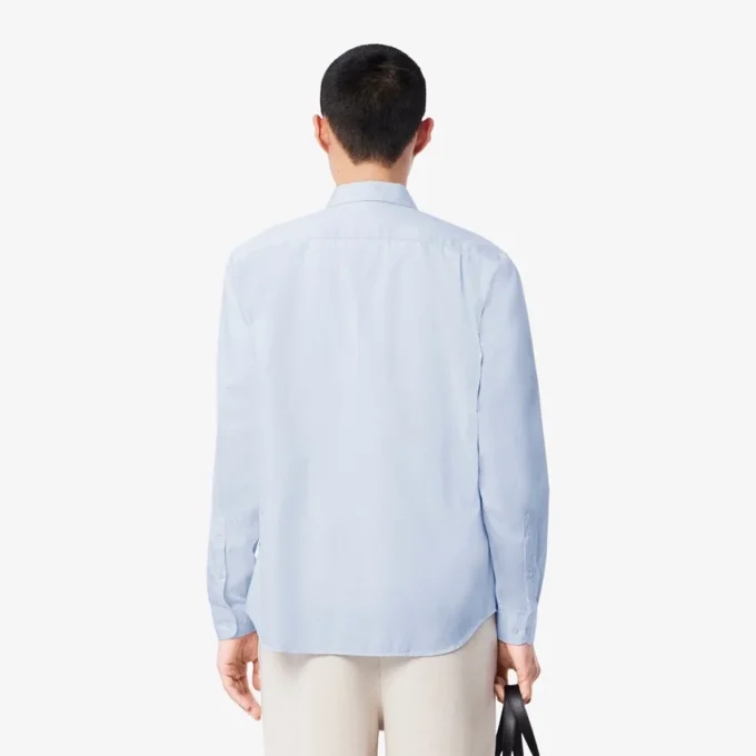 Camisa de algodão de corte regular para homem
