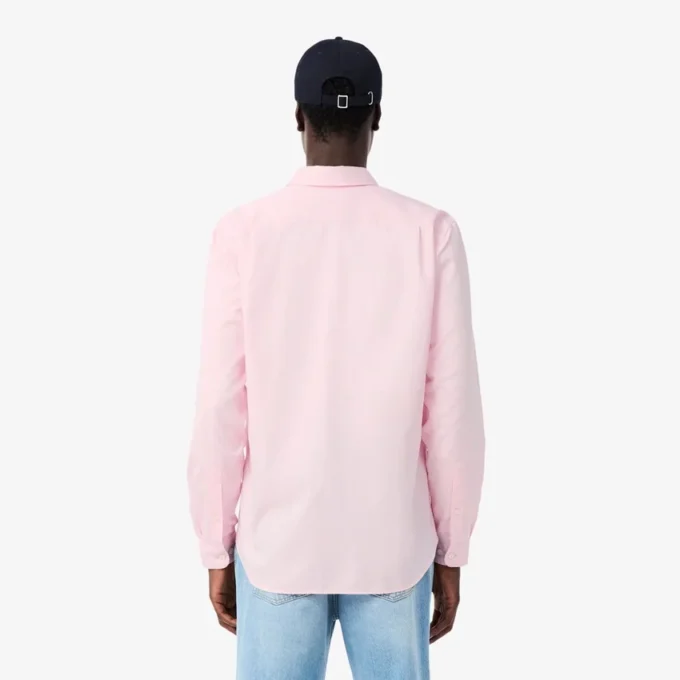 Camisa de algodão de corte regular para homem