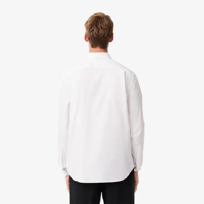 Camisa de algodão de corte regular para homem