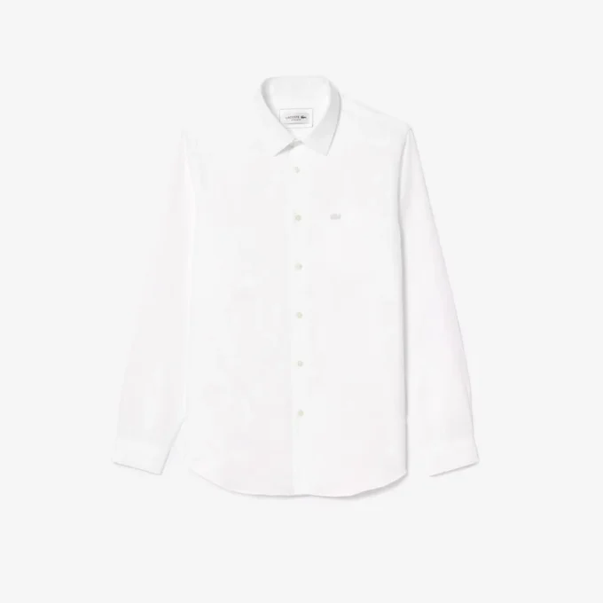 Camisa de algodão de corte regular para homem